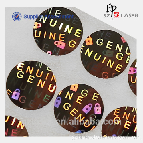 PET material securtiy tamper proof hologram stickers for packing